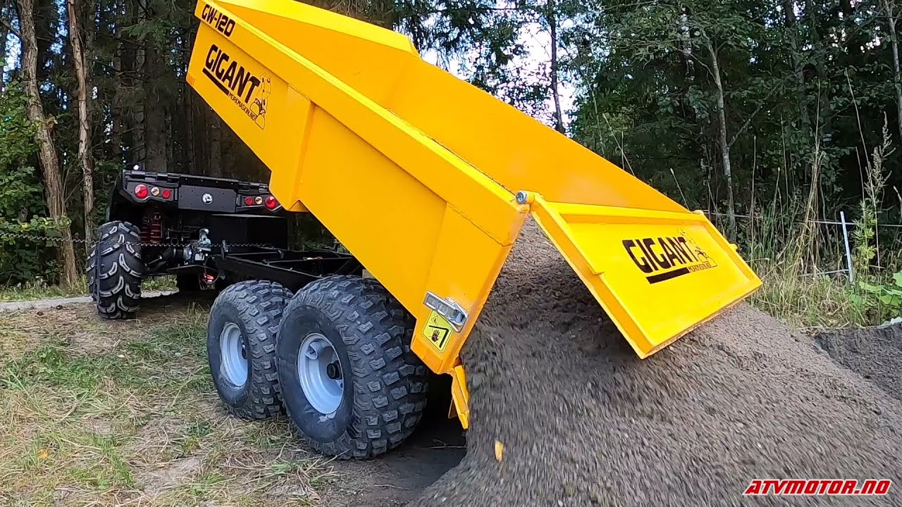 Vi prøver vår nye Gigant GW120 med el-hydraulisk tipp
