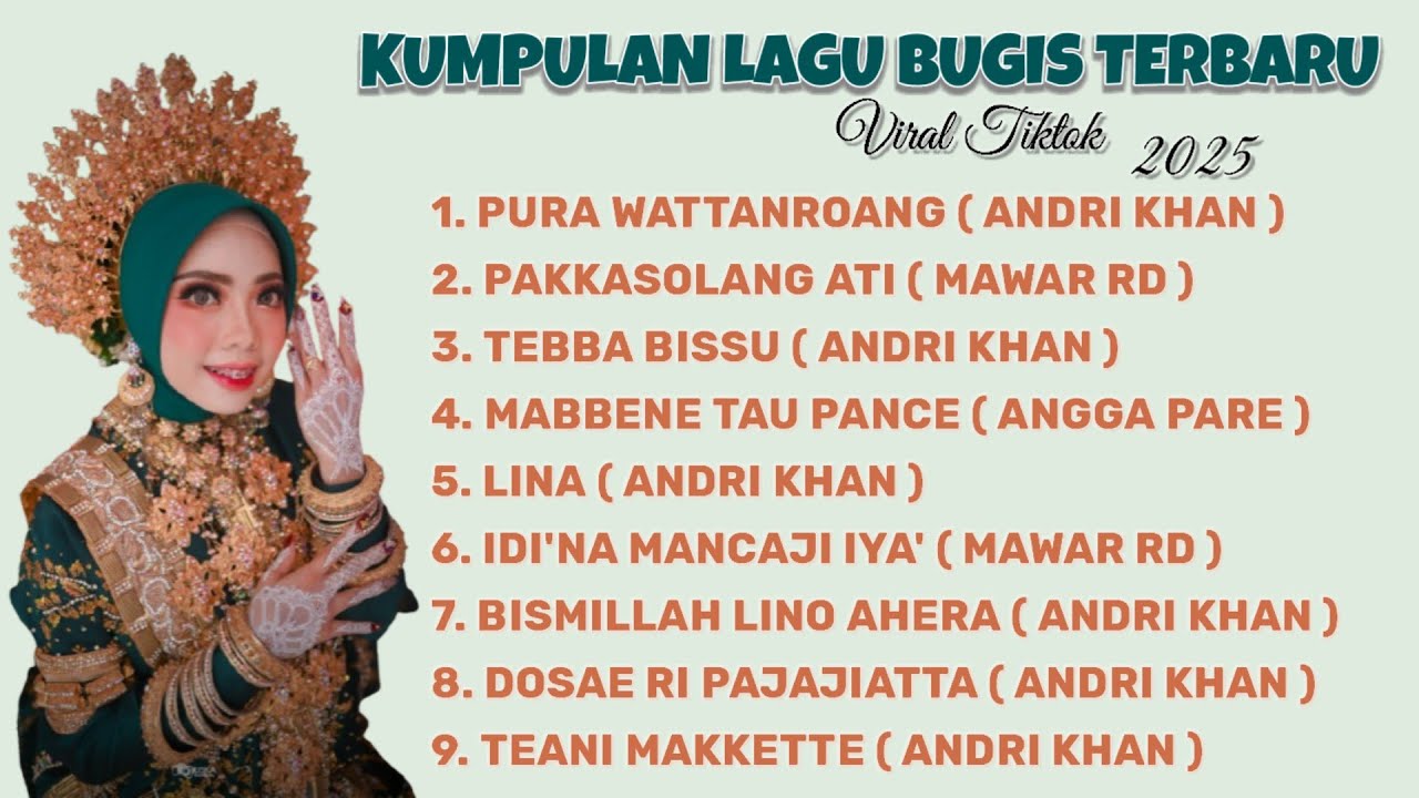 🔰 ALBUM LAGU BUGIS 🔴VIRAL FYP DI TIKTOK - 2025 {pura wattanroang + tebba bissu}