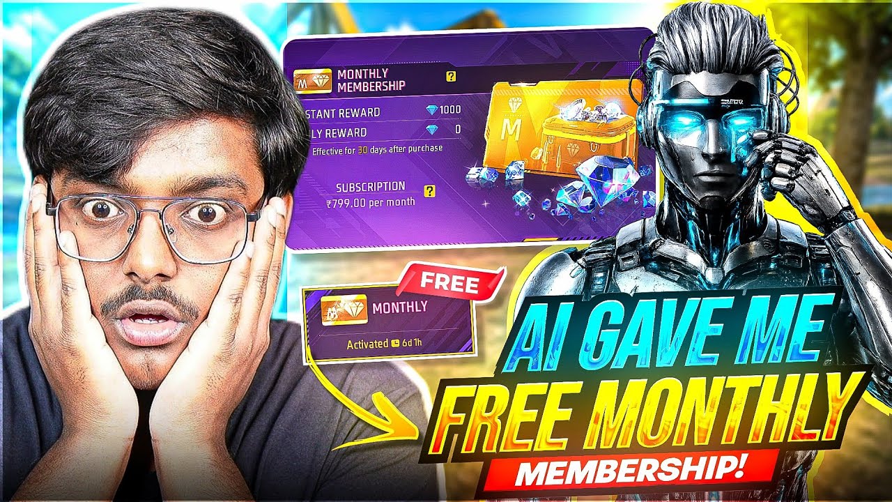 AI Gave Me FREE Monthly Membership in Free Fire!😱[100% Real] FF Membership Trick!! FF FREE DIAMONDS