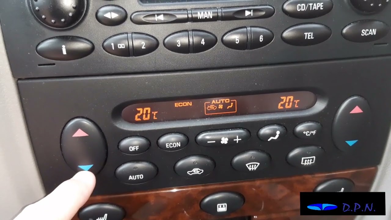 Using the air ventilation system (heating and air conditioning) Rover 75