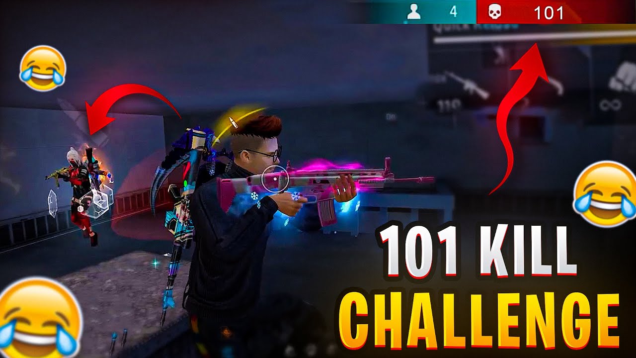 101 KILL CHALLENGE MY SUSCRIBER 😂 FUNNY GAMEPLAY VIDEO #3tufantips