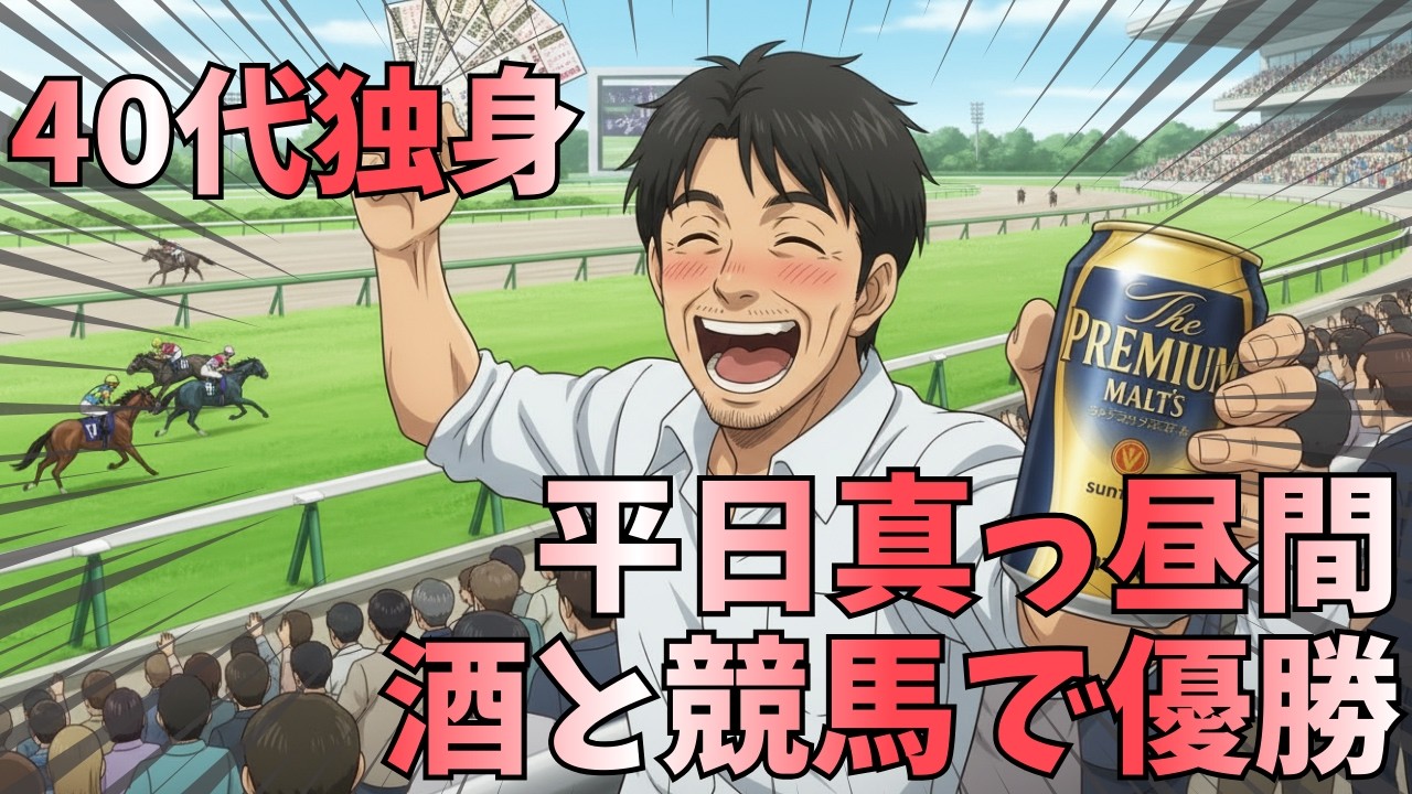 【最高の休日】40代独身、有給休暇に飲むビールと競馬。この最低で最高の味。