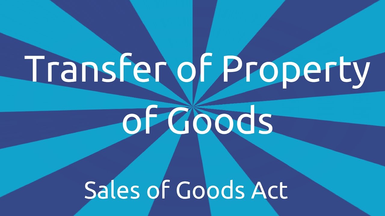 Transfer of Property of Goods | Transfer of Ownership and Delivery | CA CPT | CS & CMA Foundation