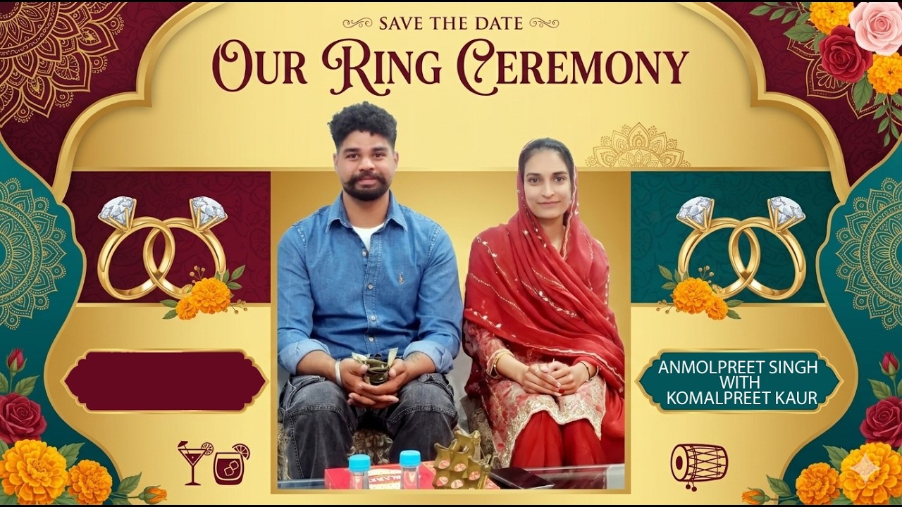 RING CEREMONY ANMOLPREET SINGH WITH KOMALPREET KAUR (JASS PHOTO STUDIO M:85916-10255,70098-67304)