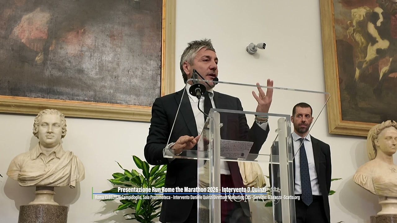 Presentazione Run Rome the Marathon 2026 - Intervento D.Quinzi