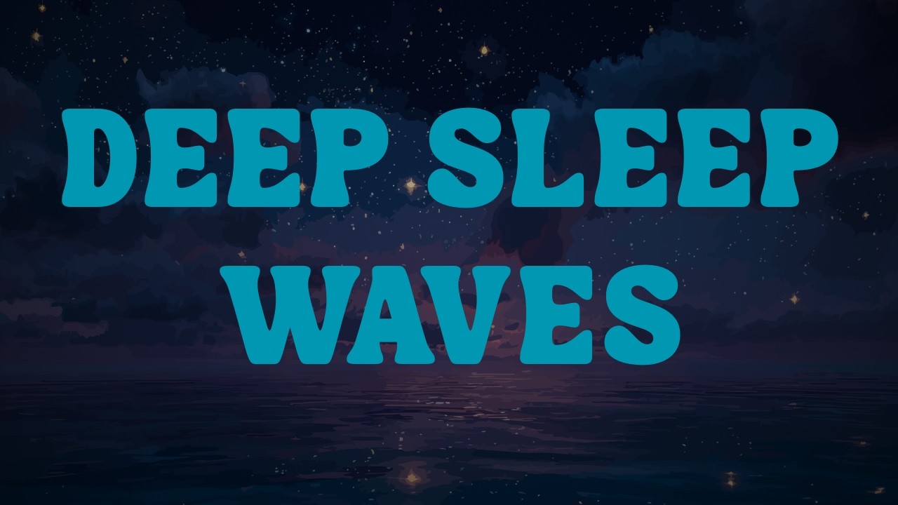 8 Hours Ocean Waves at Night 🌊 Black Screen Sleep Sounds