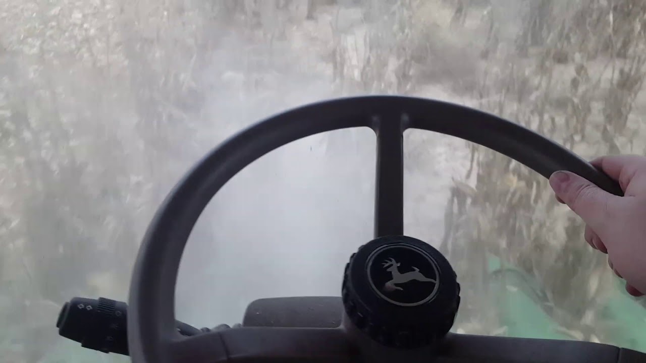 Operating a John deere s670 in corn.