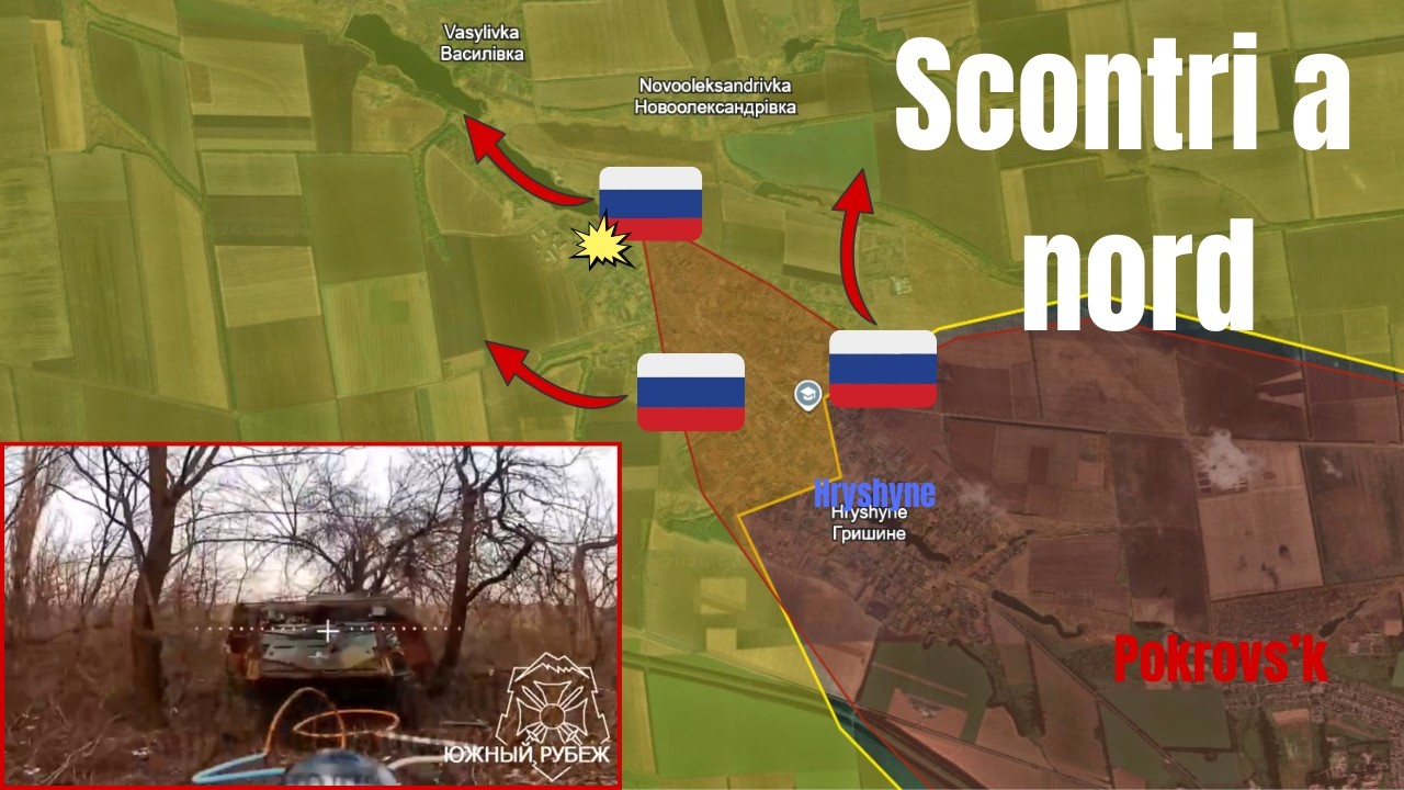 Le forze russe avanzano nel nord di Hryshyne
