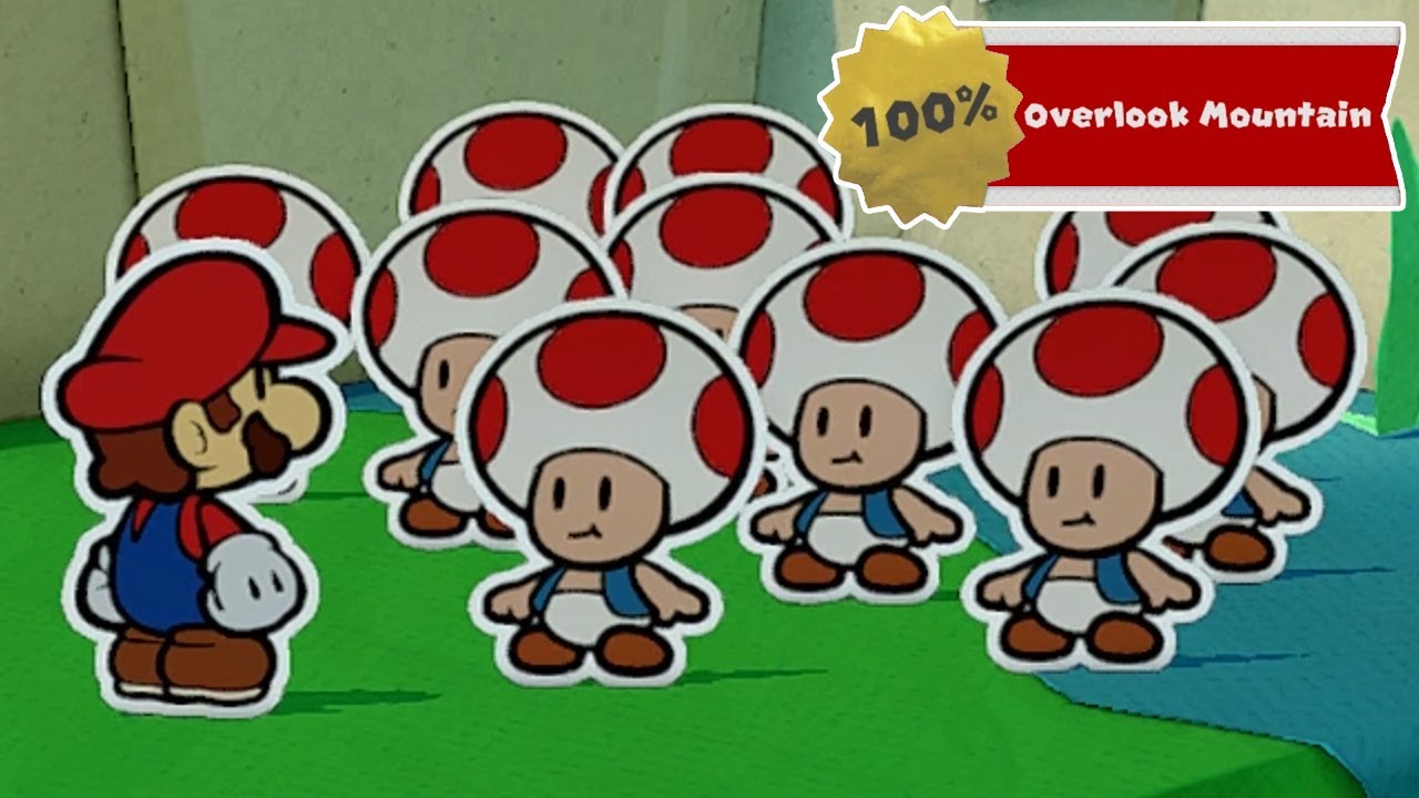 Paper Mario The Origami King - 100% Walkthrough - Overlook Mountain