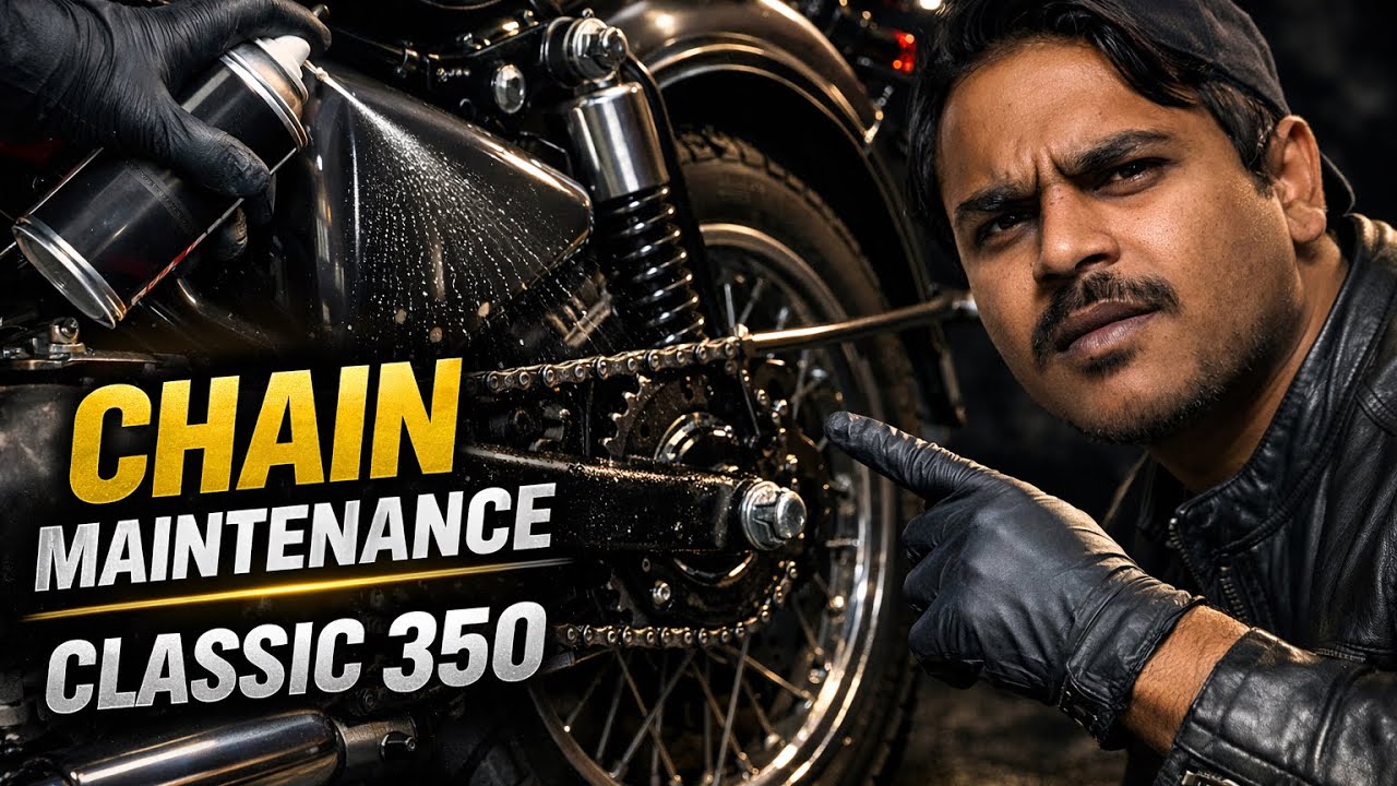 Royal Enfield Classic 350 Chain Care | Lube Like a Pro