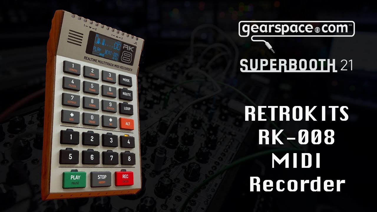 Retrokits RK-008 Recorder Sequencer - Gearspace @ Superbooth 2021