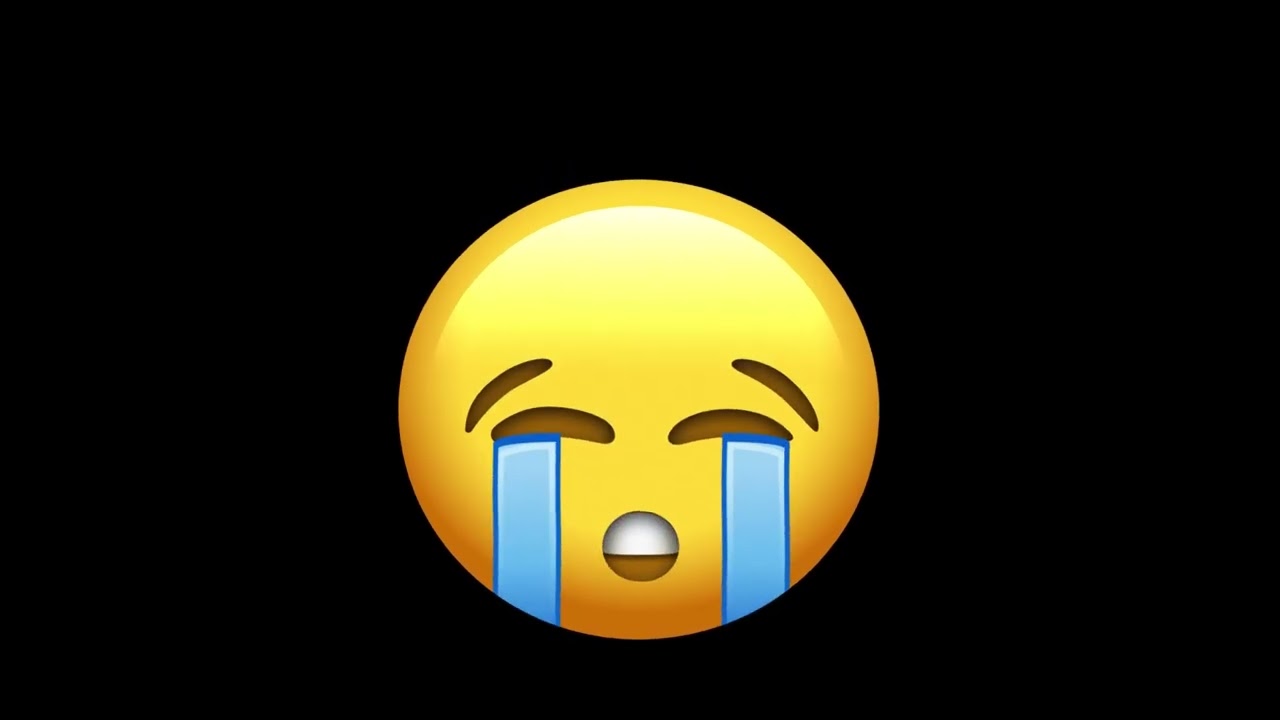 Animated Loudly Crying Face Emoji