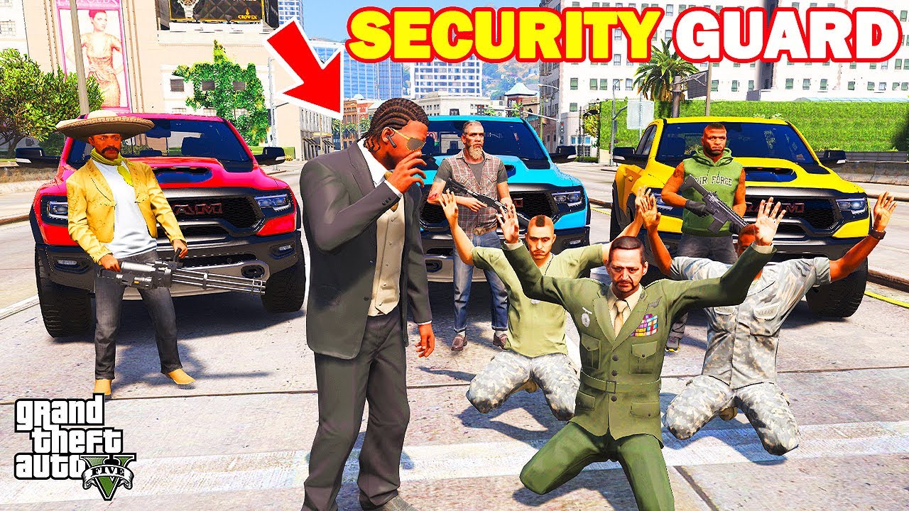Franklin Become the Most Powerful Security Guard in Los Santos and Protect the President in GTA 5