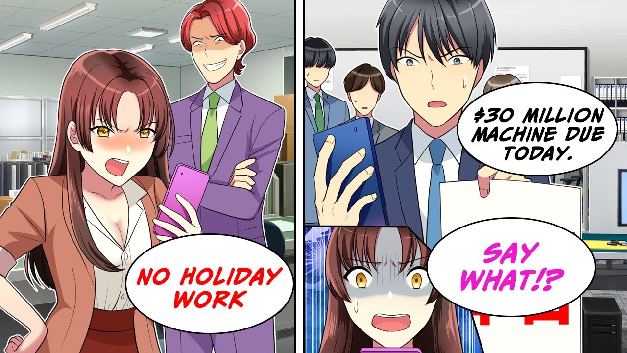 [Manga Dub] CEO called Me rude for working on holiday, but it's the $3B deadline...!? [RomCom]
