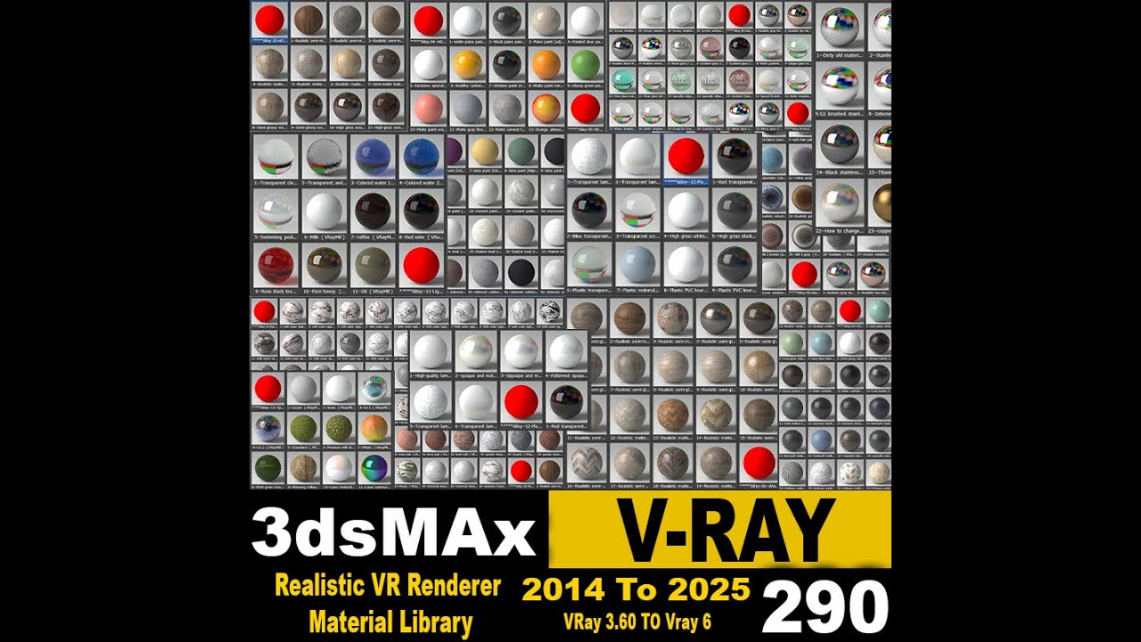 Realistic VR Material Library 2014-2025 Installation