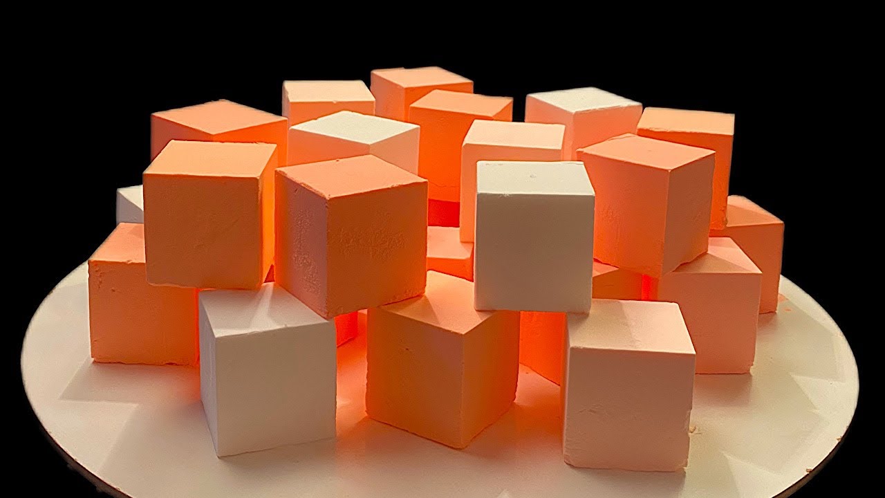 ASMR 🍊| crunchy crumbles |Baking soda relax 