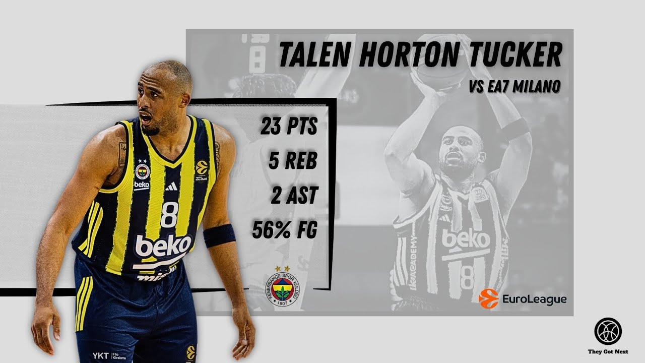 Talen Horton-Tucker | 23 PTS, 5 REB, 3 STL | Fenerbahçe vs EA7 Milano (EuroLeague 2025–26)