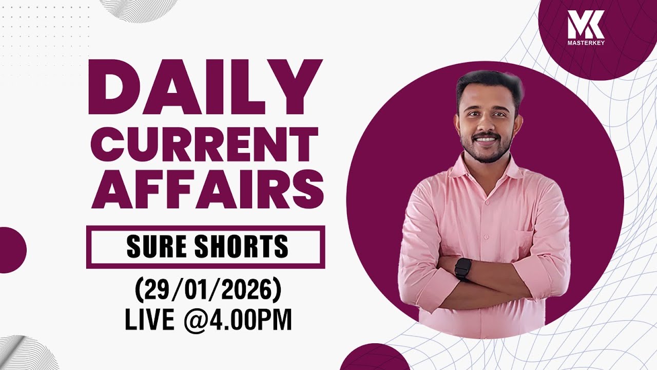 DAILY CURRENT AFFAIRS II 29/01/2026 II