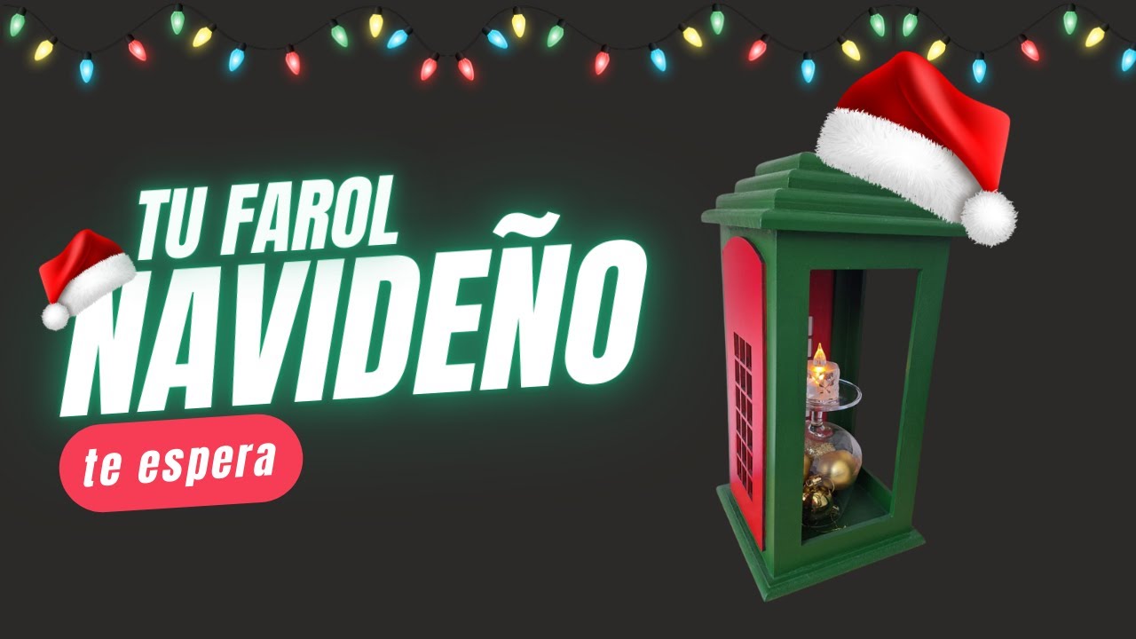 DIY 🎄Farol Navideño | Decoración Navideña Fácil