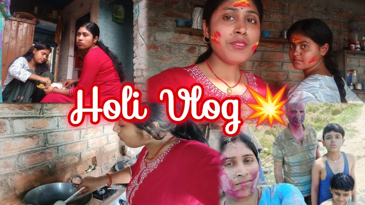 Holi Vlog 💥// Meri Abhilasha 