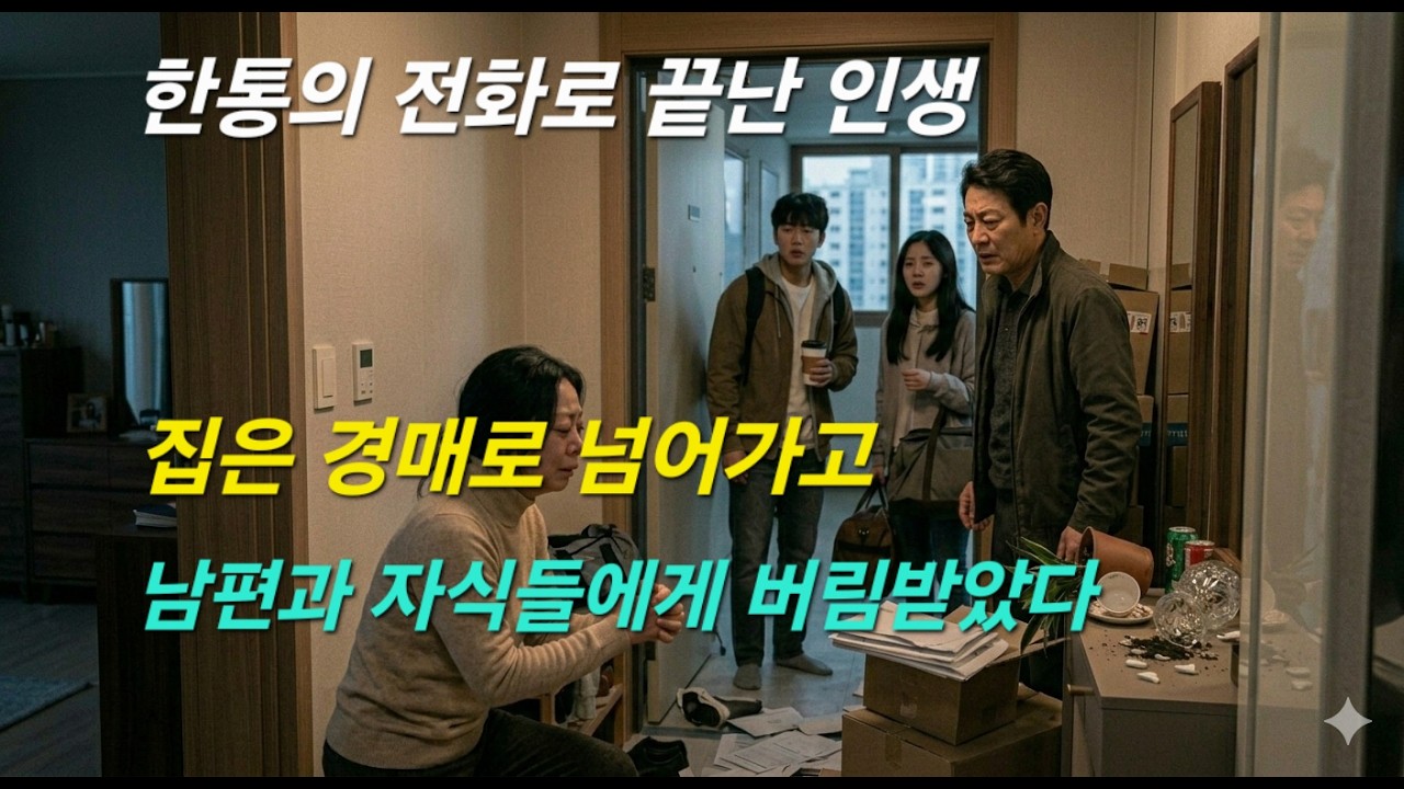 단 한통의 전화로 재산 다 날리고 버림받은 사연#시니어사연 #보이스피싱