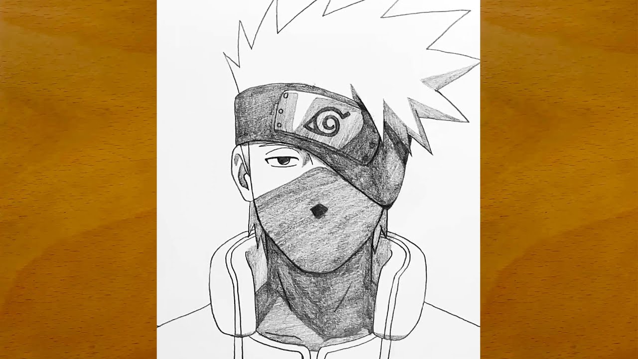 How to Draw Kakashi Hatake Step by Step || Amazing Anime Sketch || Naruto Drawing
