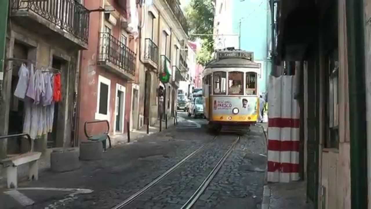 The famous tramway 28 in Lisbon