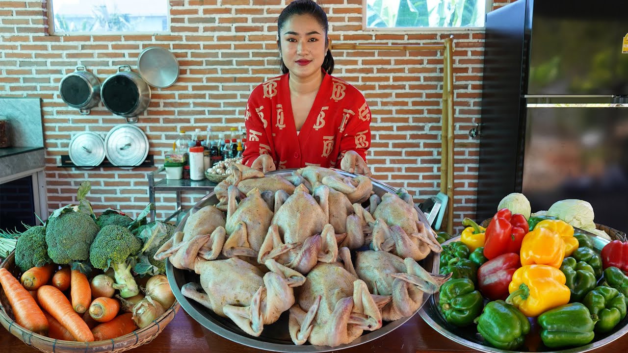 '' 10 Native chickens '' I cook 3 recipes with country style - Cooking with Sreypov