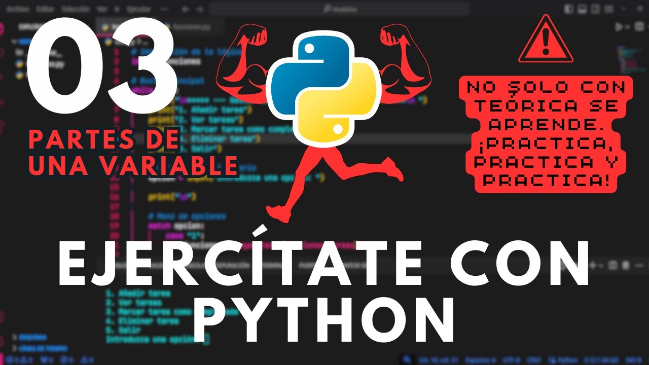 EJERCÍTATE CON PYTHON - Ejercicio 03 - Partes de una variable