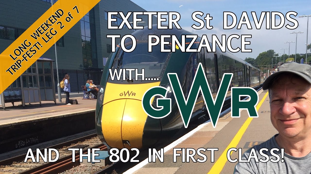 Прекрасное, живописное путешествие из Эксетера в Пензанс с GWR в первом классе.