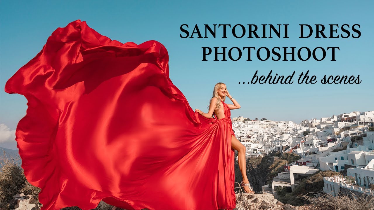 Santorini Dress Photoshoot - Behind The Scenes