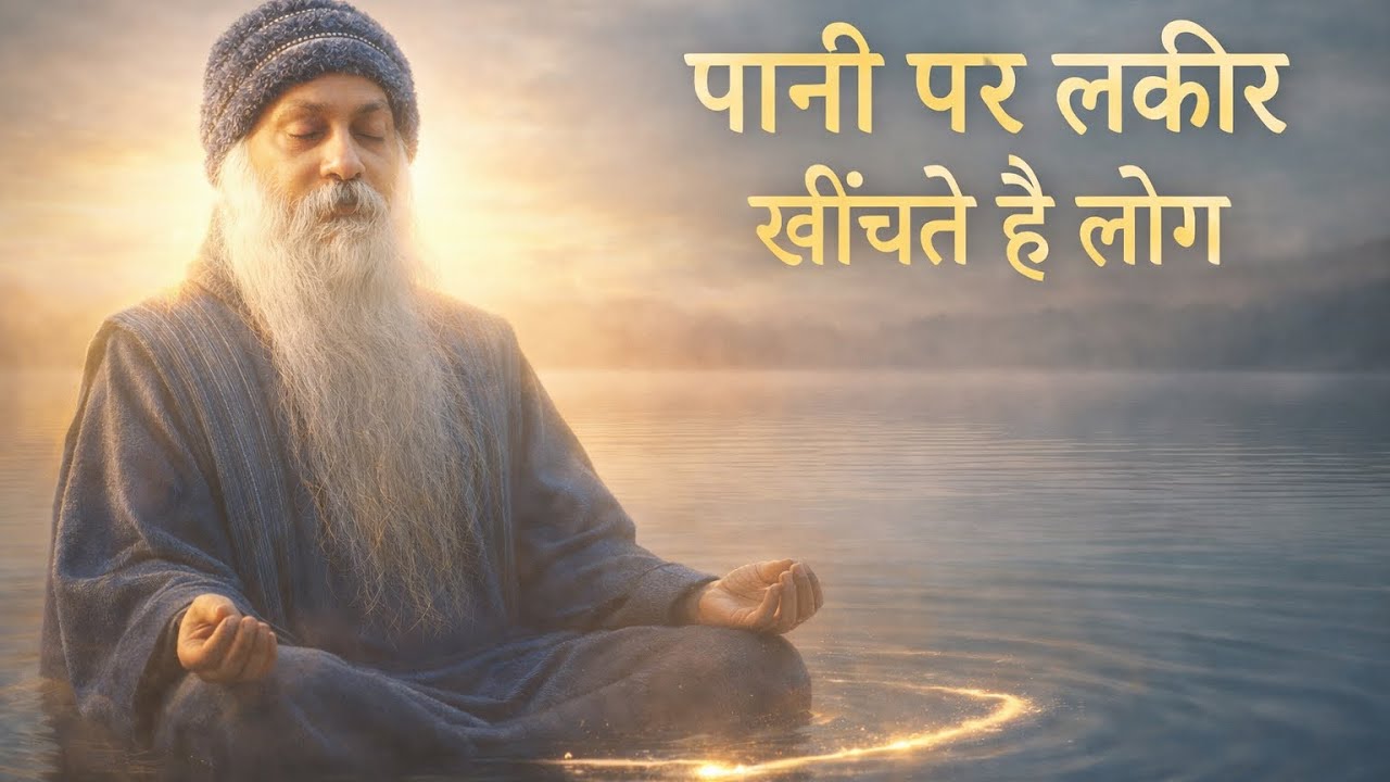 OSHO: पानी पर लकीर खीचते है लोग ।#osho 