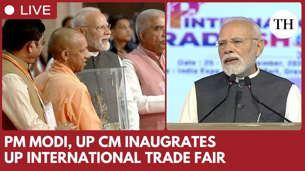 PM Modi inaugurates UP International Trade Show in Greater Noida, Yogi Adityanath joins ceremony
