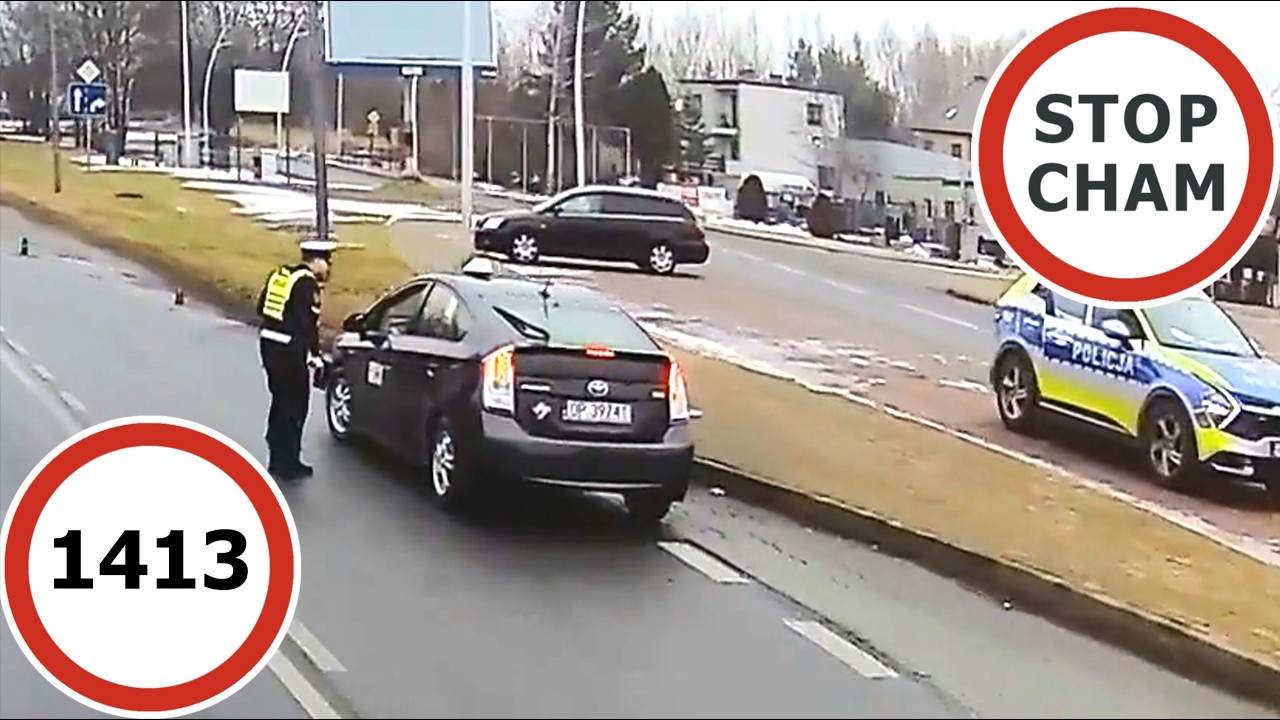 Stop Cham #1413 - Niebezpieczne i chamskie sytuacje na drogach