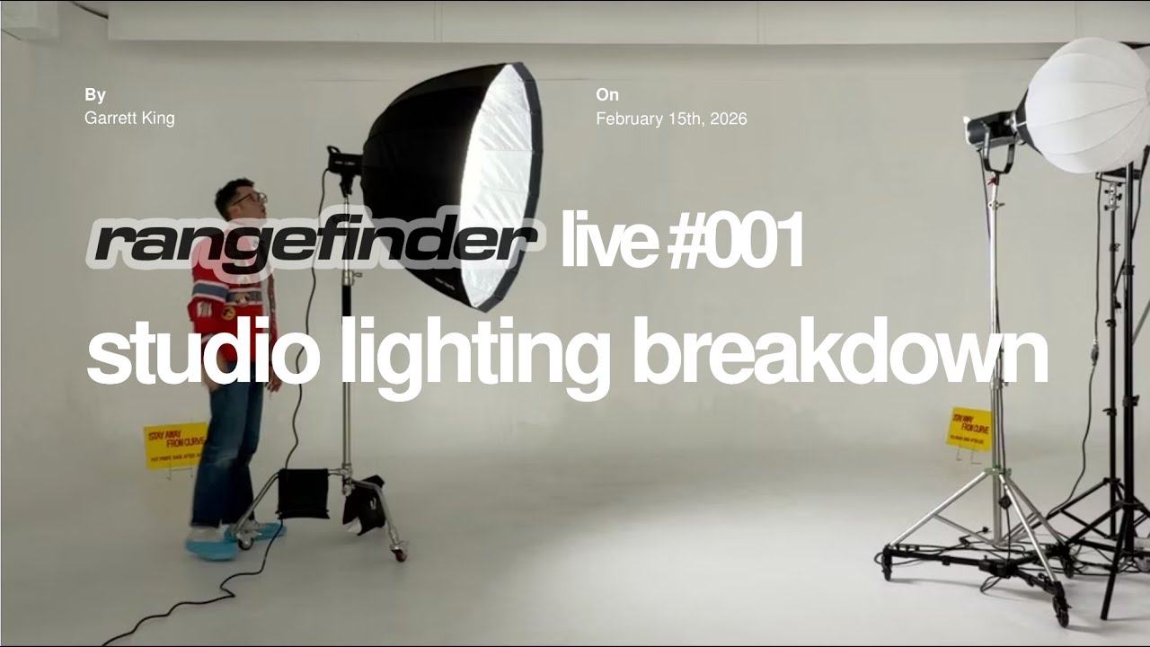 rangefinder live #001: Studio Lighting Breakdown