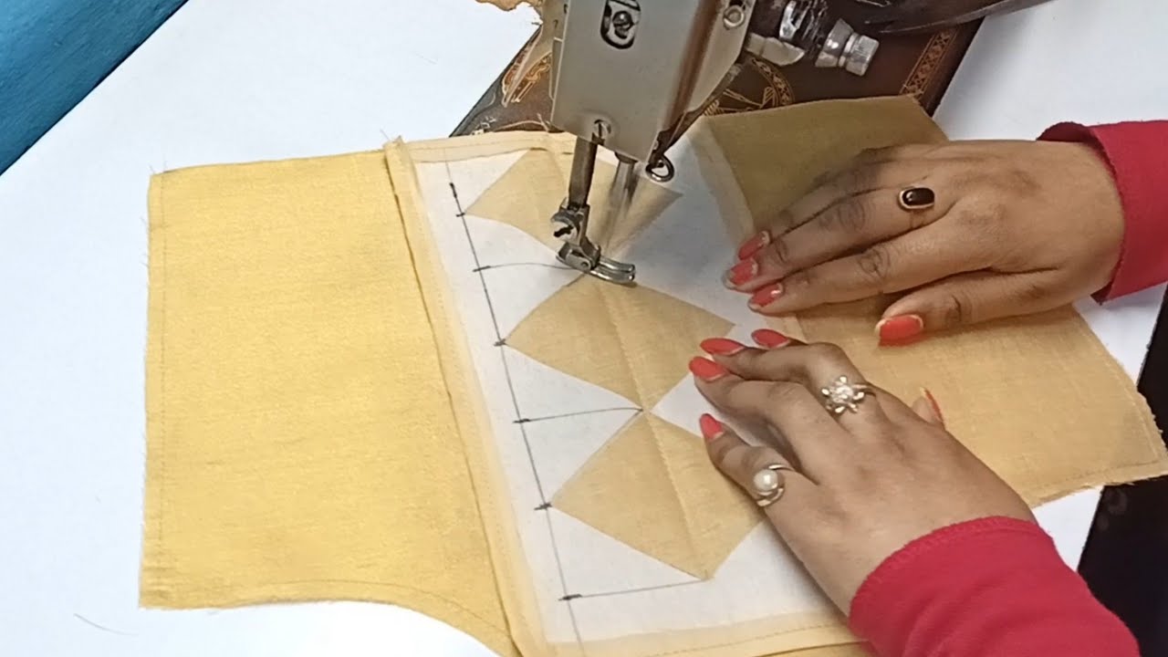 Barfi cutting sleeves design cutting and stitching in home / बर्फीवाला  खास बाजू डिजाइन घर पर बनाएं