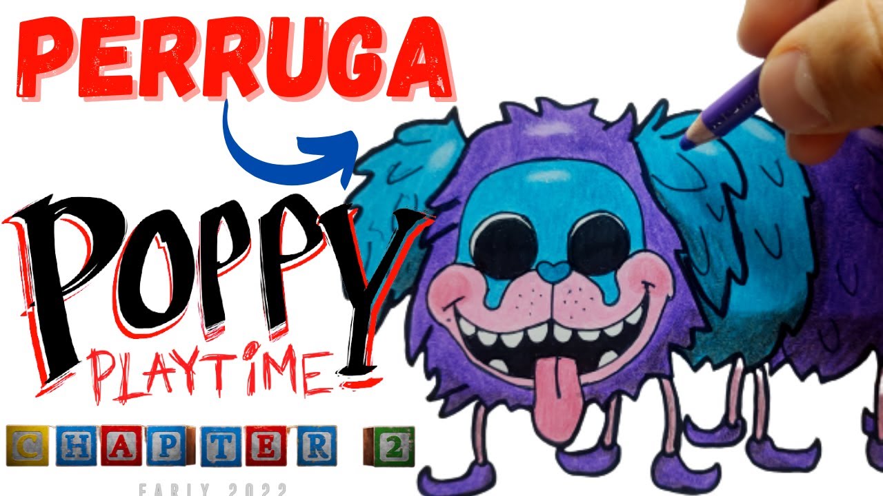 Cómo DIBUJAR la🐛PERRUGA🐶 (ORUGA) POPPY PLAYTIME Chapter 2 PJ Pug a Pillar