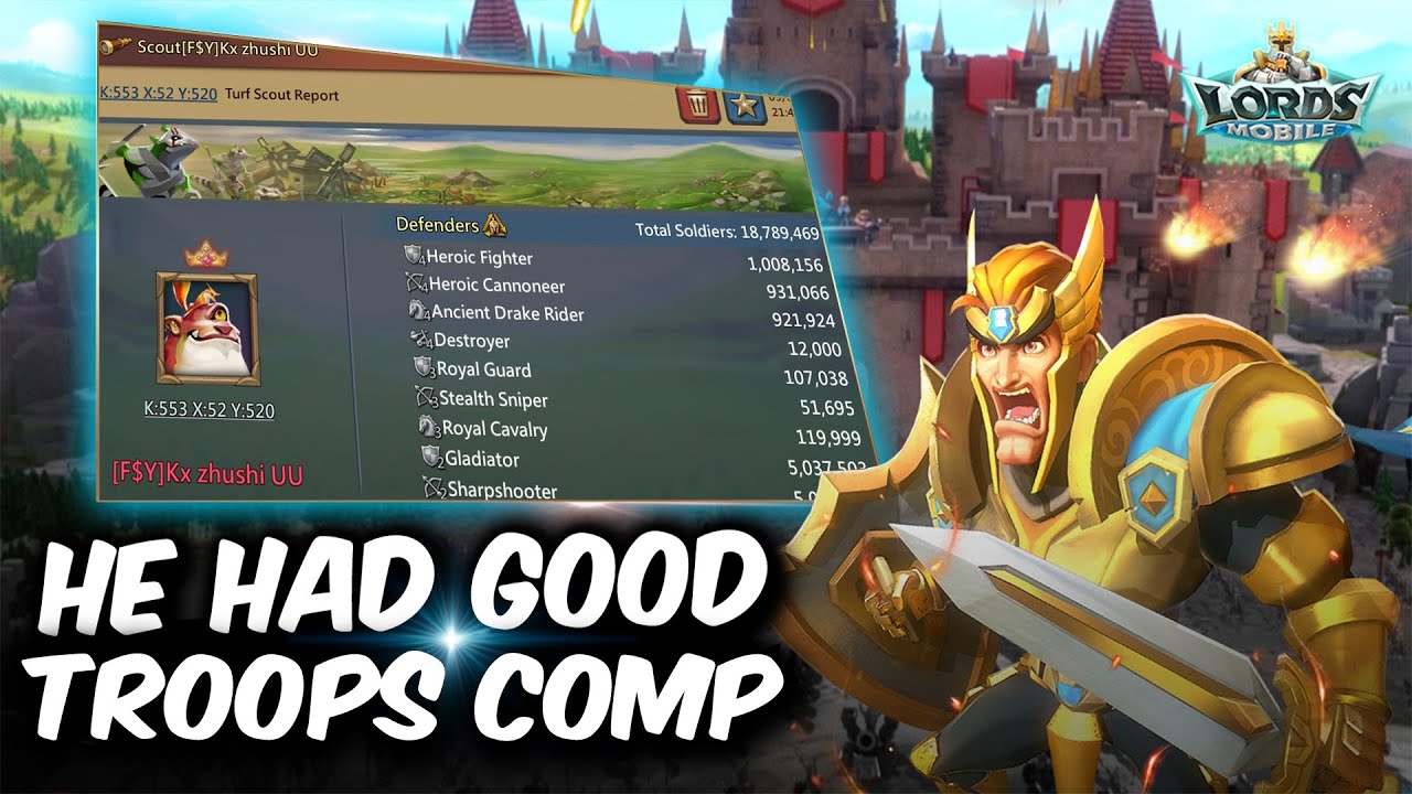 Lords Mobile || He had Good Troops Comp
