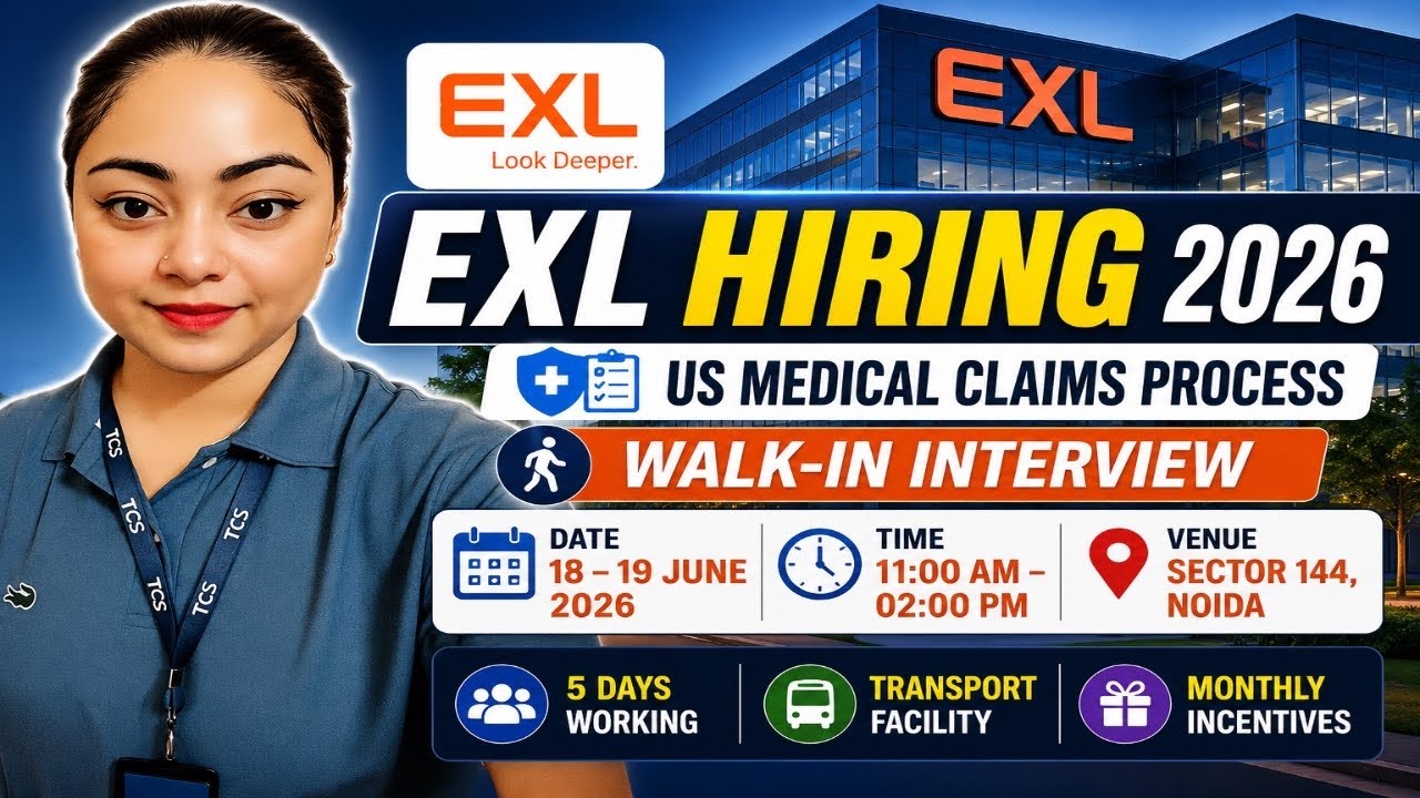 EXL Hiring 2026 | Freshers Can Apply | Walk-In Interview 2026 | Salary and Complete Details