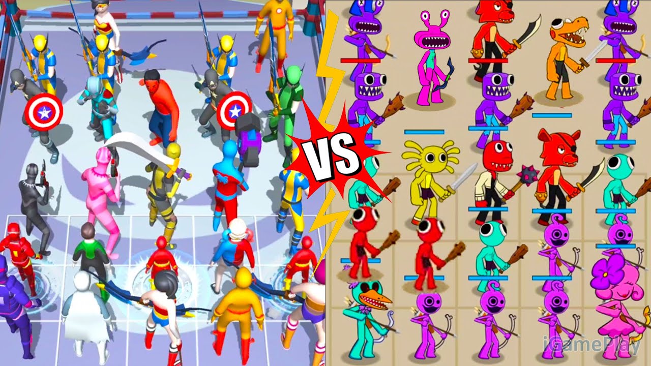 Merge Supper Hero VS Merge Monster Friends ⭐ Merge Simulator Battles
