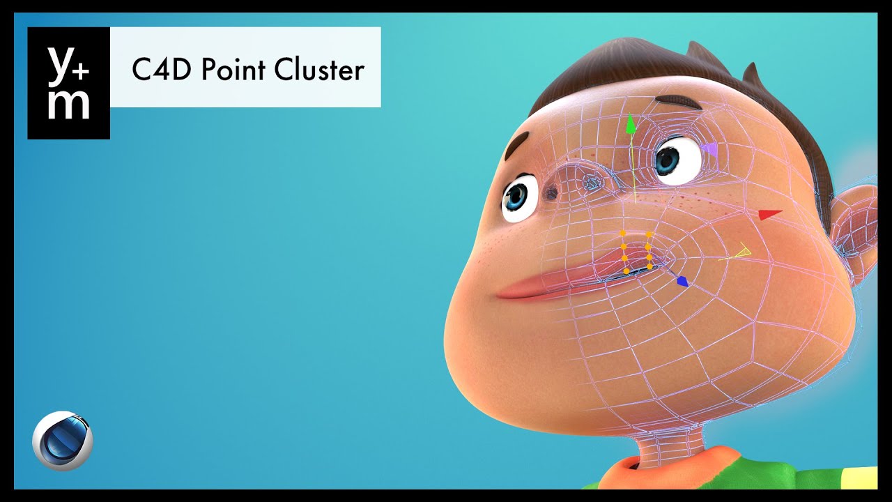 Create custom animation rigs and deform objects easily with C4D's Point Cluster