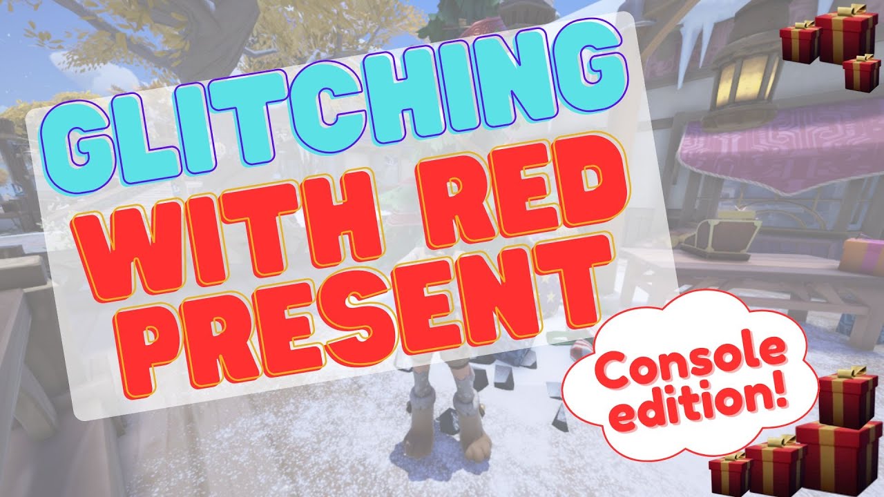 CONSOLE GLITCHING: Place items (and buildings) on top of red present in Palia