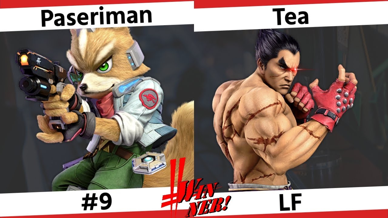 WINNER! #9 - LF ぱせりまん フォックス vs GRN てぃー カズヤ スマブラ 大会