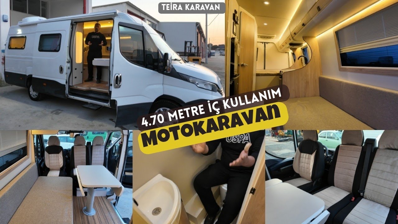 SEMİ ENTEGRE DEĞİL MOTOKARAVAN. 5 KİŞİ OTUR 3 KİŞİ YAT !  #teirakaravan