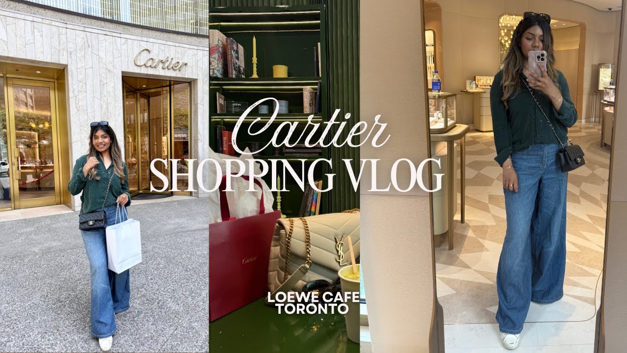 Роскошный влог из Торонто | Шопинг в Cartier на Блур-стрит + визит в кафе Loewe