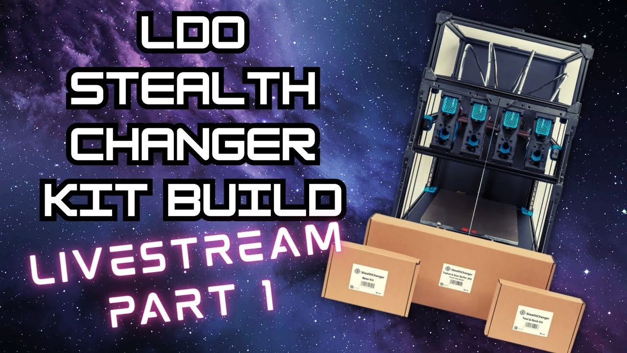 STEALTH CHANGER 3d Printer KIT BUILD! Part TOOLHEADS #livestream ivestream