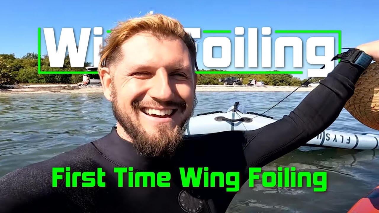 First Time Wing Foiling Vlog #1