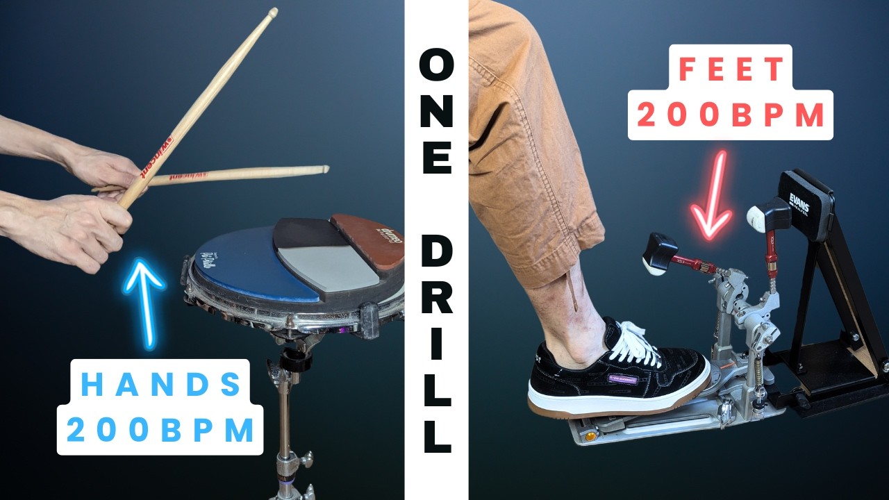 The ‘Boring’ Drill That Actually Unlocks Drumming Speed (80 → 200 BPM)