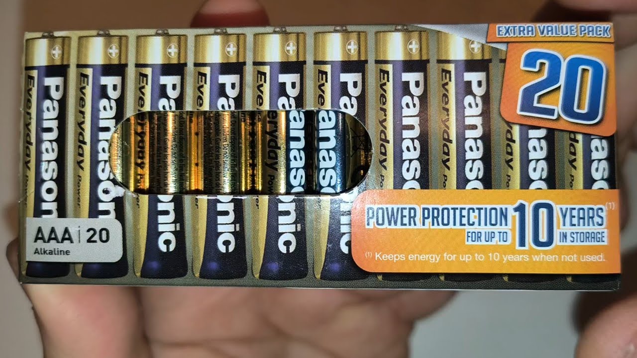 Panasonic Alkaline Batteries Everyday Power AAA. Extra Value Pack 20x