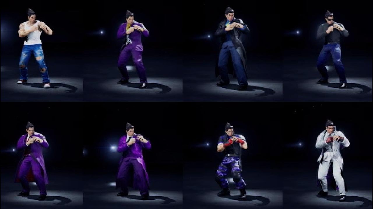 TEKKEN 8 ⚡KAZUYA MISHIMA OUTFITS LEGACY EVOLUTION⚡ T1 TO T8 PART 1